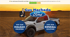 Desktop Screenshot of gusmachadoford.com